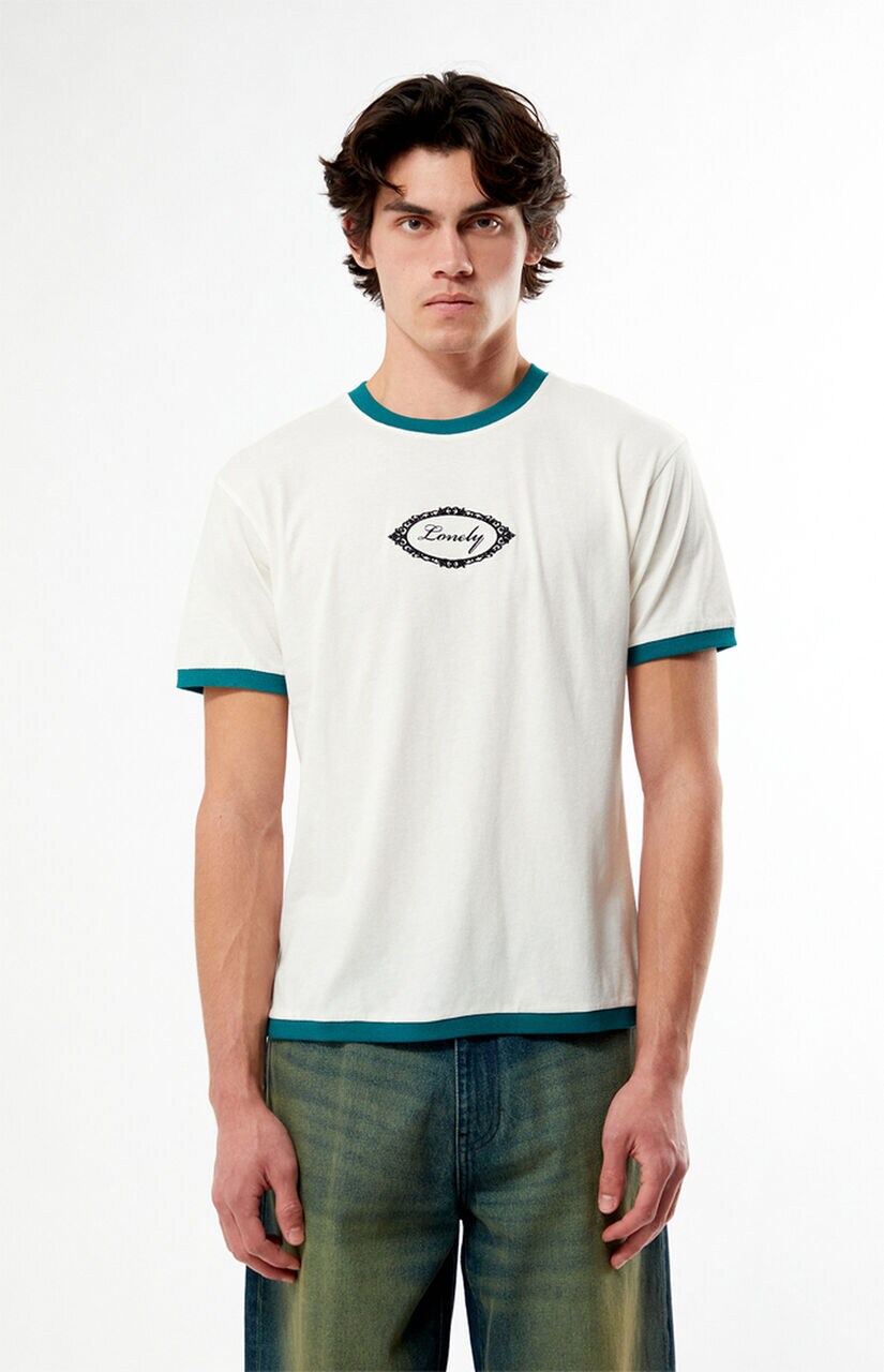 Lonely Embroidered Ringer T-Shirt