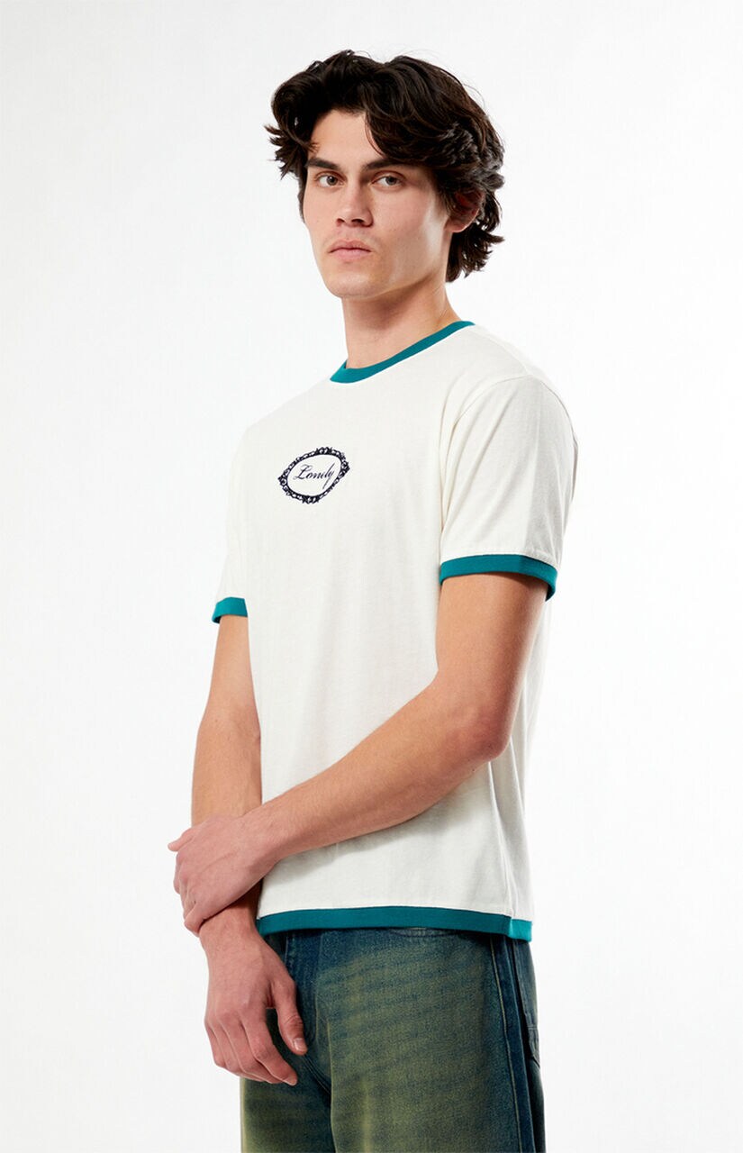 Lonely Embroidered Ringer T-Shirt