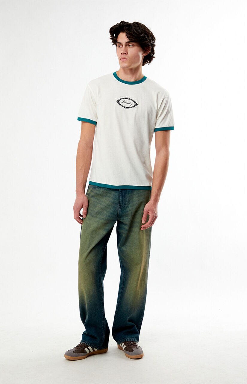 Lonely Embroidered Ringer T-Shirt