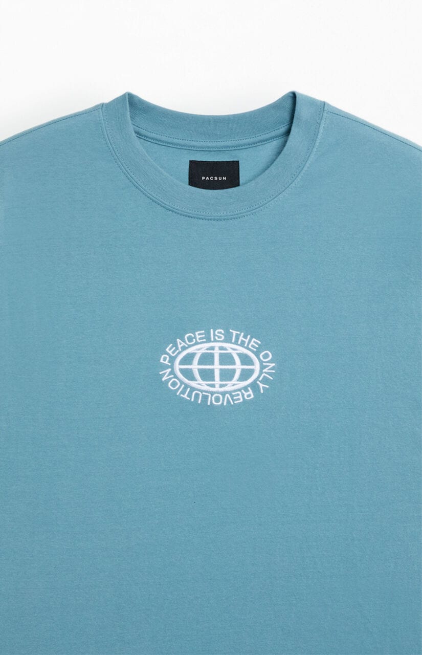 World Peace Embroidered T-Shirt