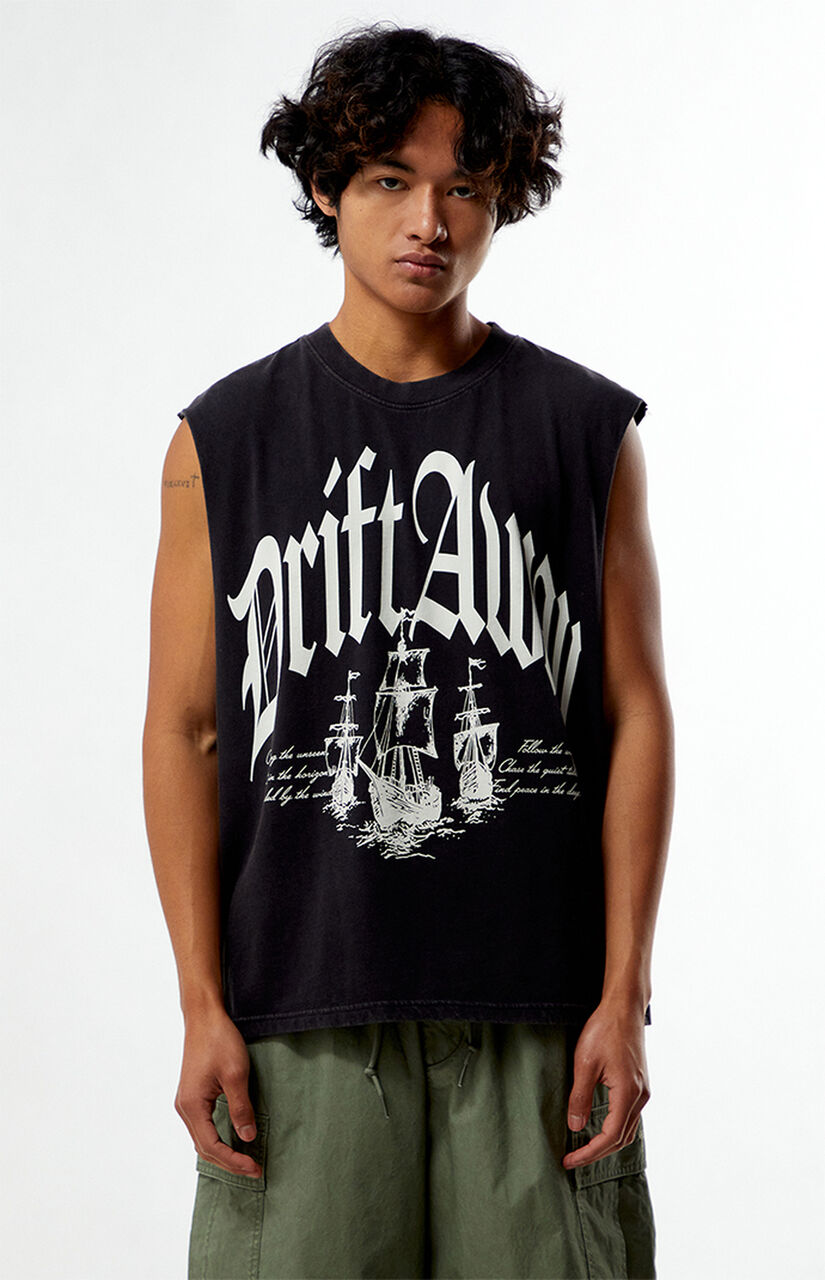 Drift Away Cutoff Muscle T-Shirt