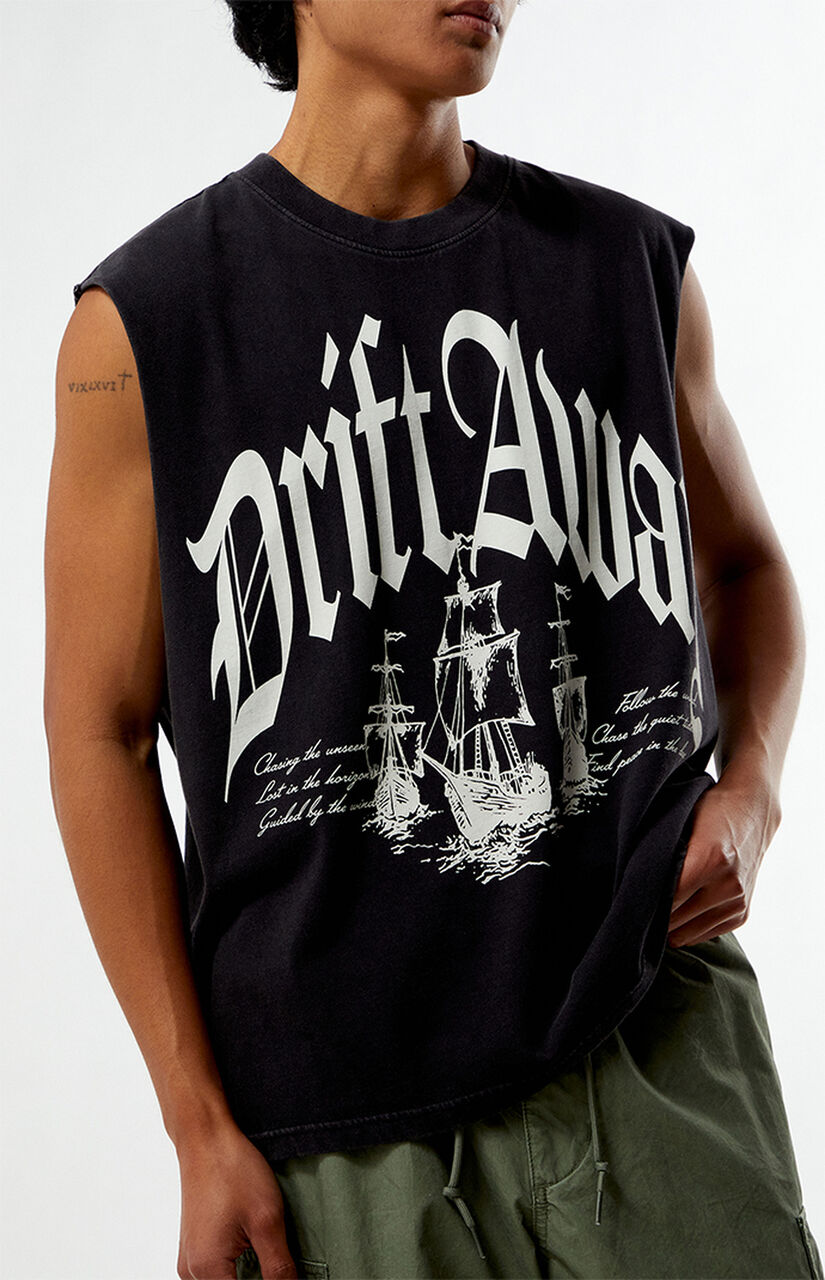 Drift Away Cutoff Muscle T-Shirt