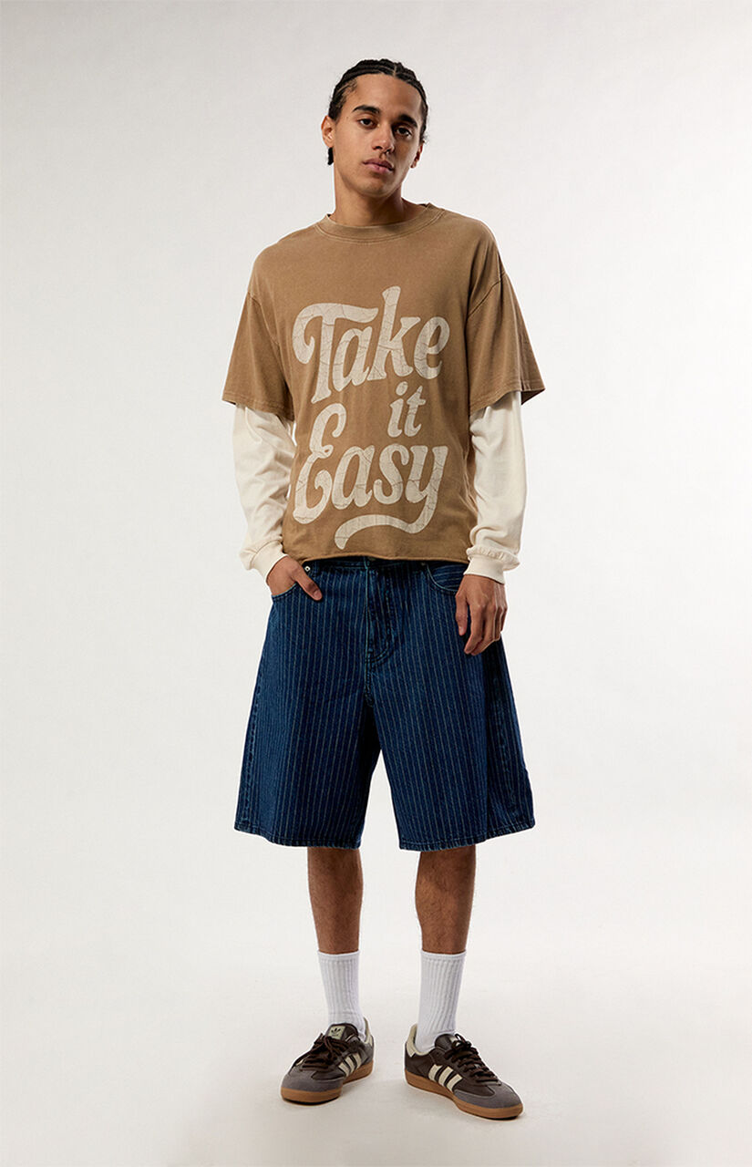 Take It Easy 2fer Long Sleeve Layered T-Shirt