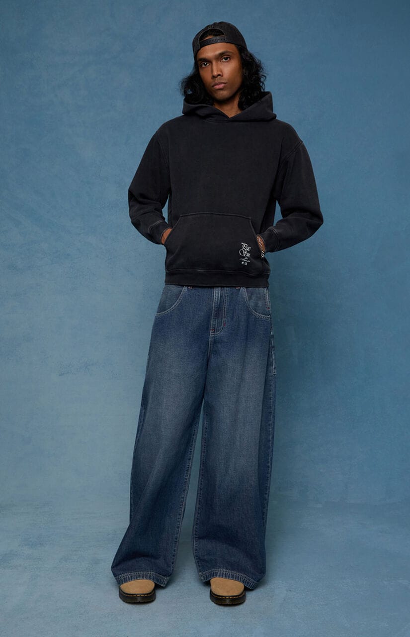 Ryder Ultra Baggy Jeans Dark Blue