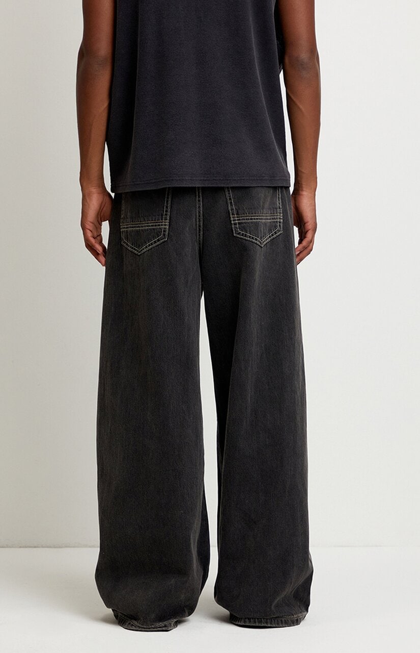 Ryder Ultra Baggy Jeans Vintage Wash Black