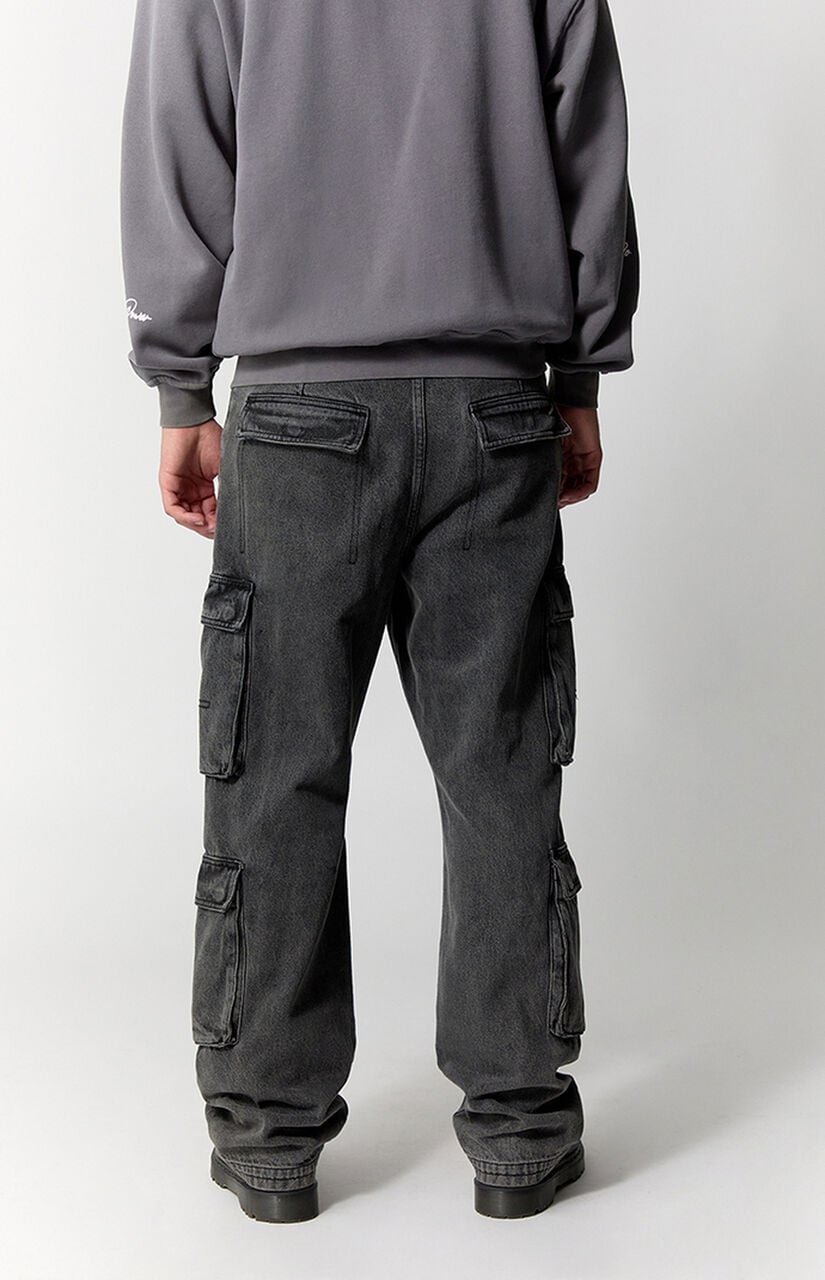 Dylan Baggy Jeans Cargo Black