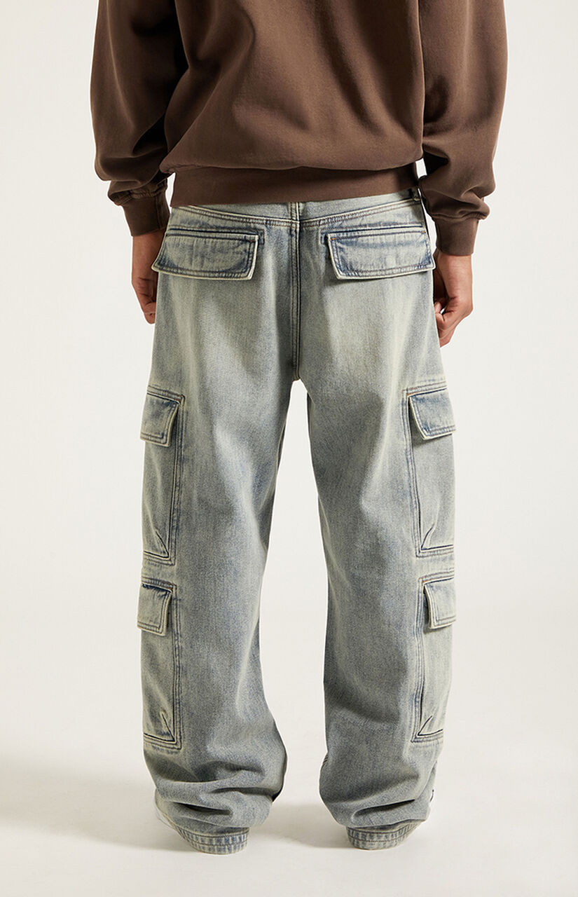 Dylan Baggy Jeans Cargo Medium Blue Tint