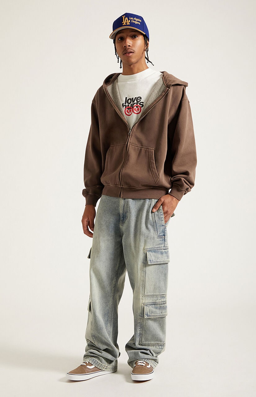 Dylan Baggy Jeans Cargo Medium Blue Tint