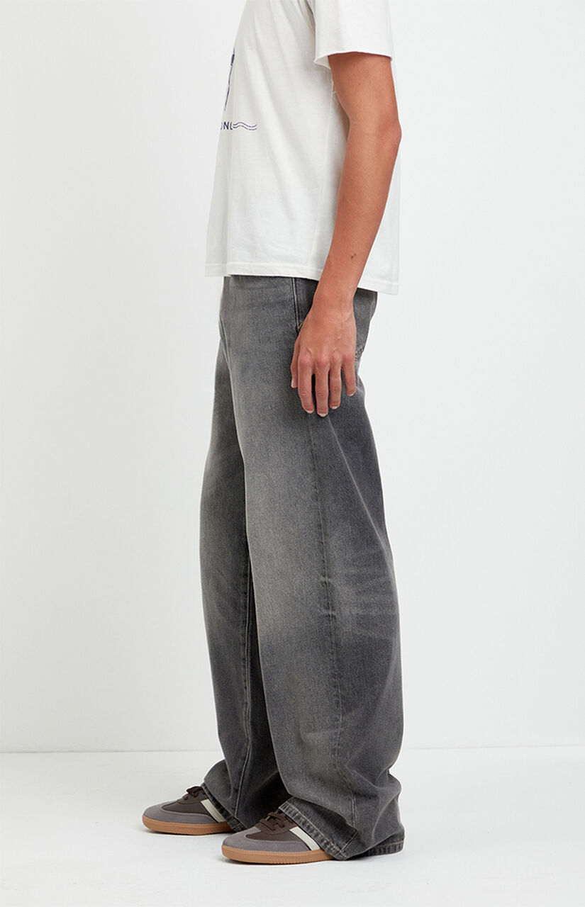 Blake Extreme Baggy Jeans Drawstring Gray