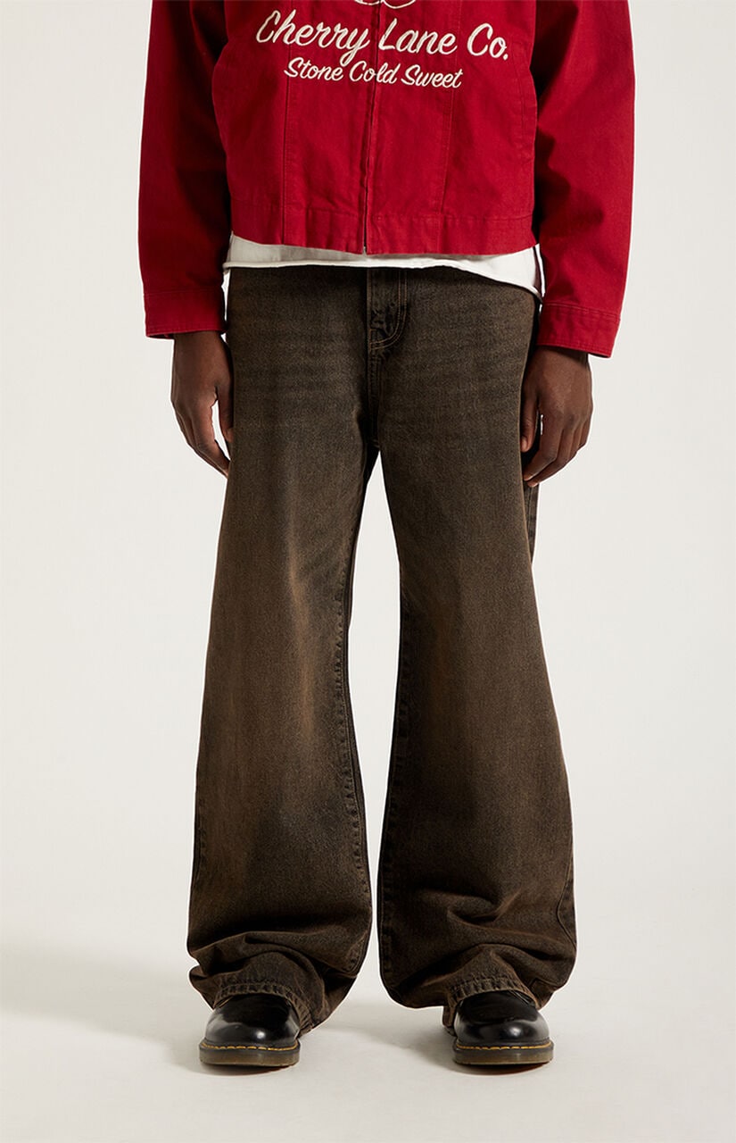 Blake Extreme Baggy Jeans Overdyed Brown