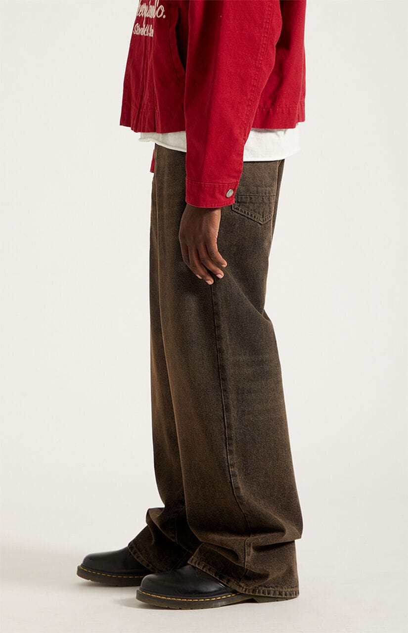 Blake Extreme Baggy Jeans Overdyed Brown