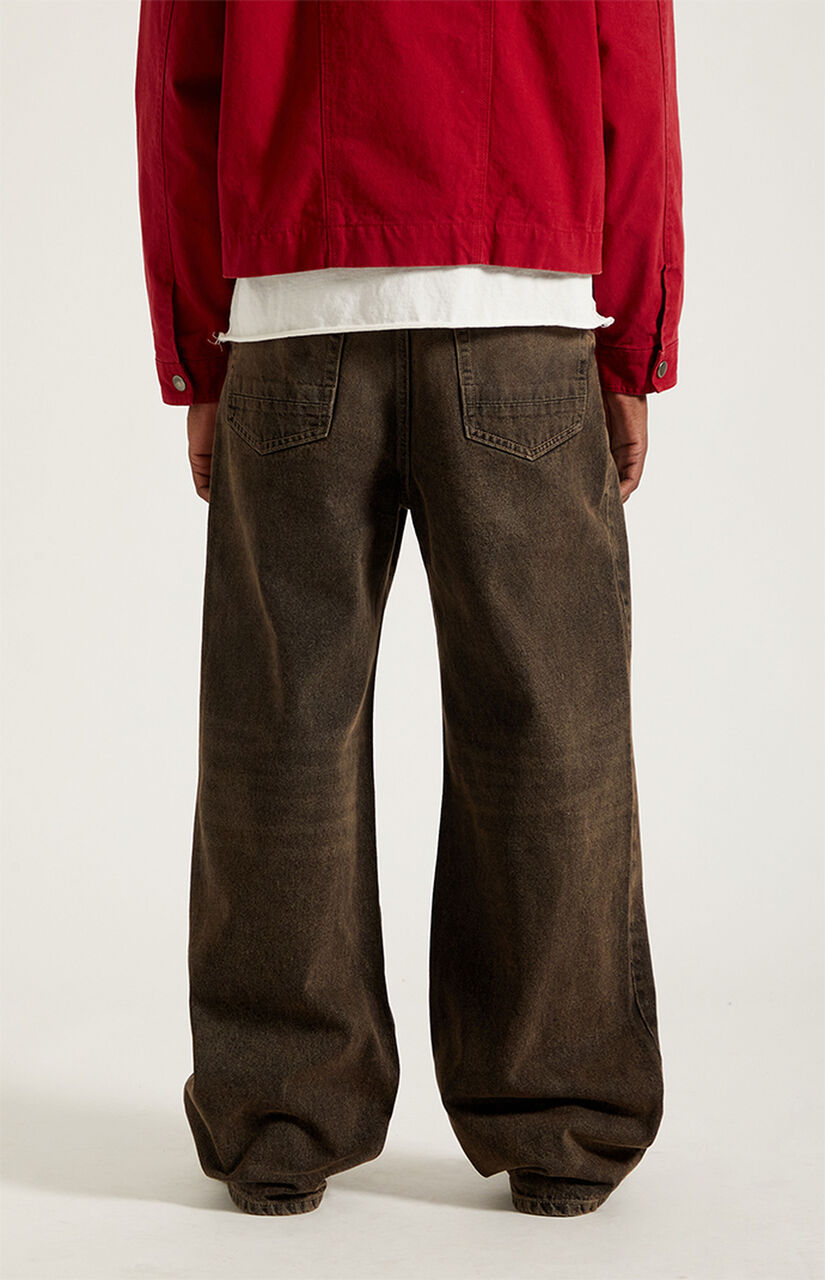 Blake Extreme Baggy Jeans Overdyed Brown
