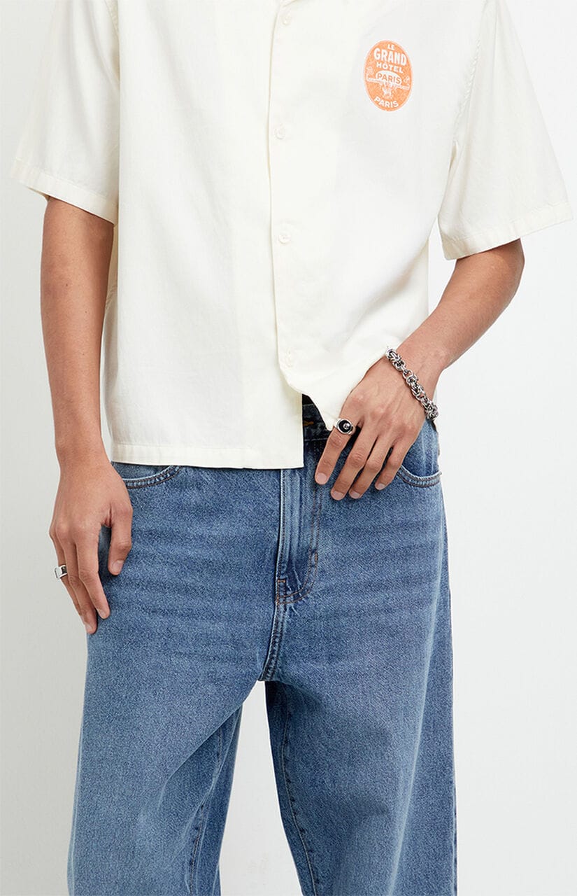 Dylan Baggy Jeans Medium Blue