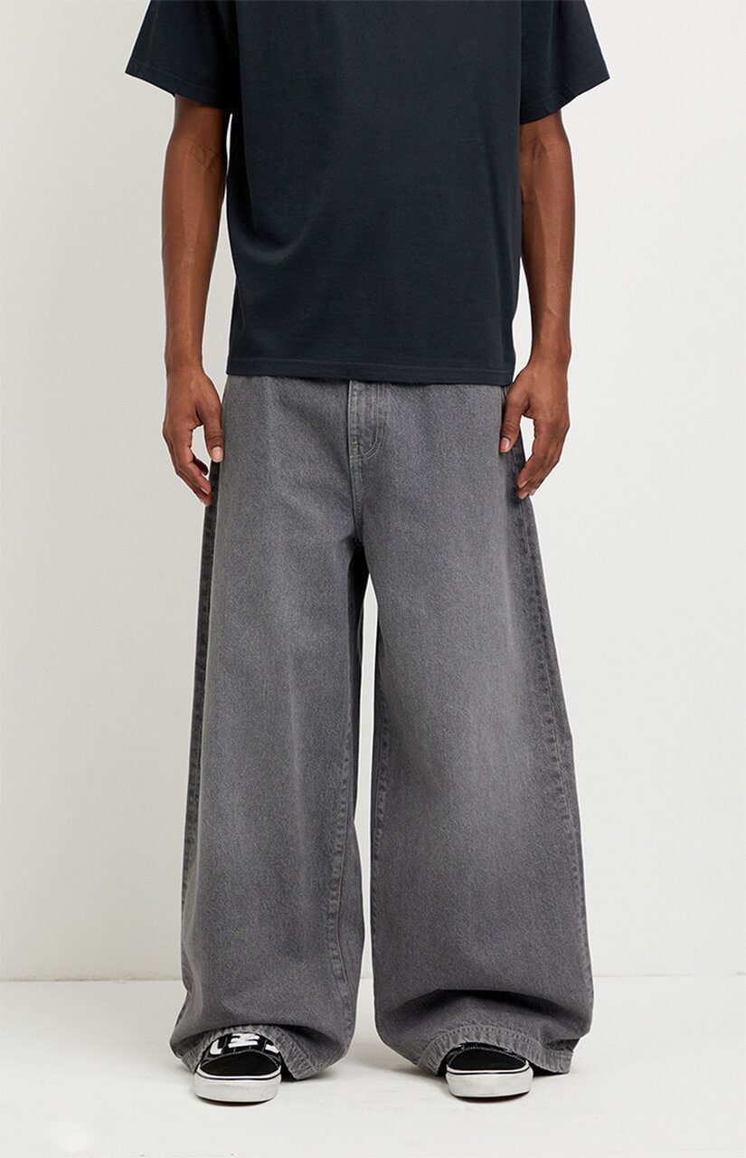 Ryder Ultra Baggy Jeans Flames Gray