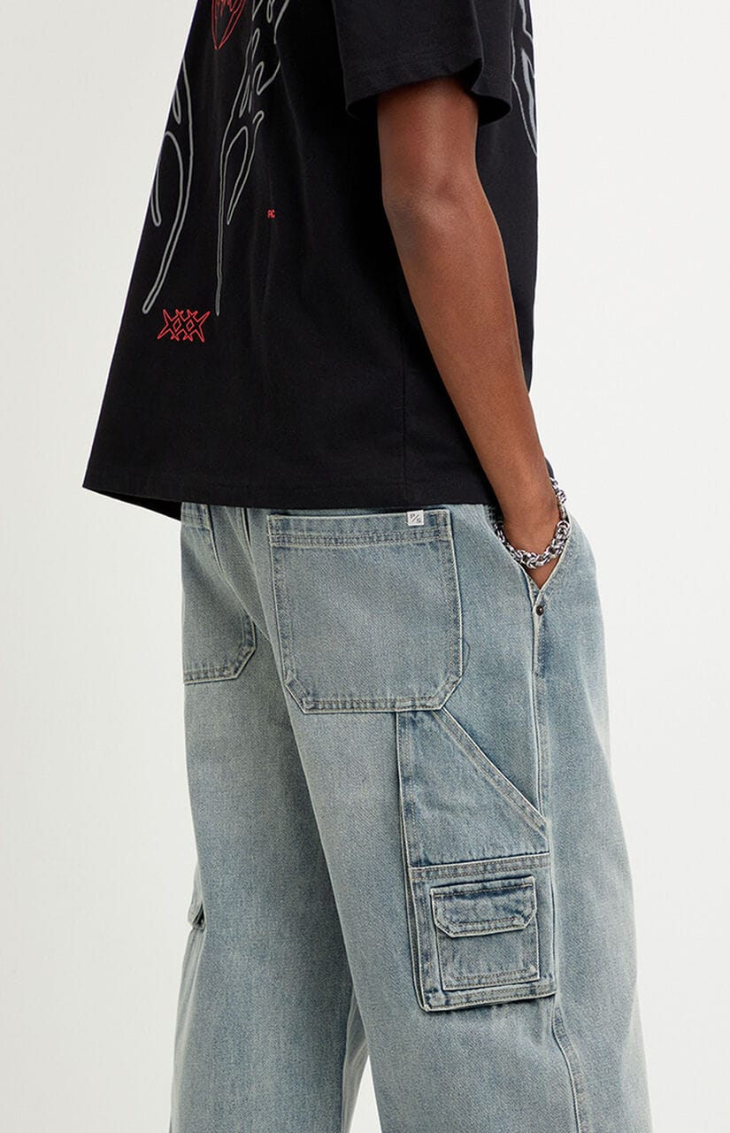 Blake Extreme Baggy Jeans Carpenter Medium Blue Tint