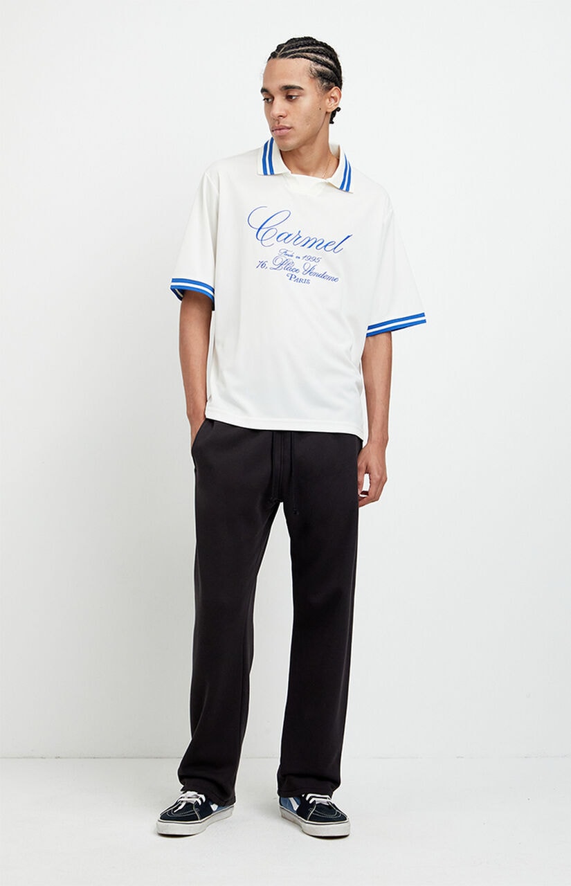 Black Johnny Fleece Straight Sweatpants