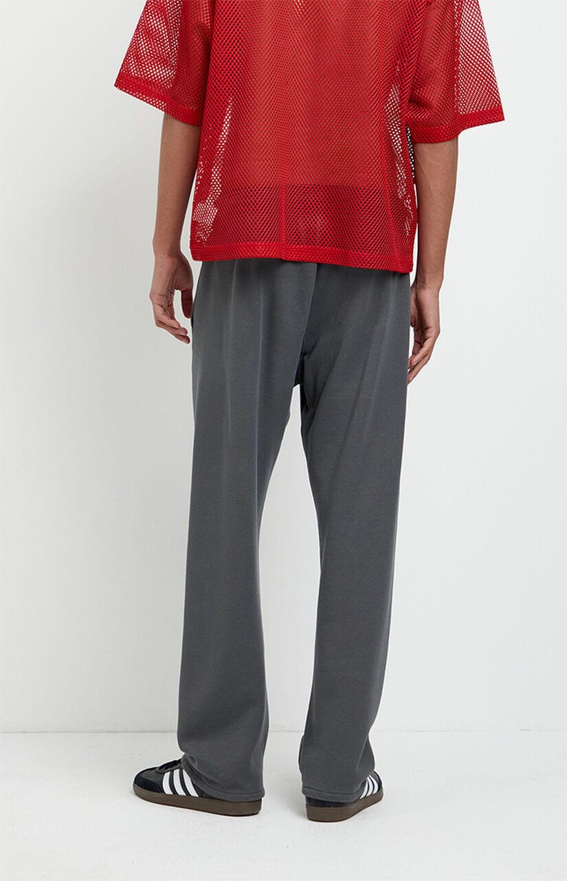 Washed Black Johnny Fleece Straight Sweatpants