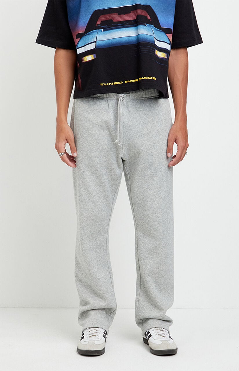 Gray Johnny Fleece Straight Sweatpants