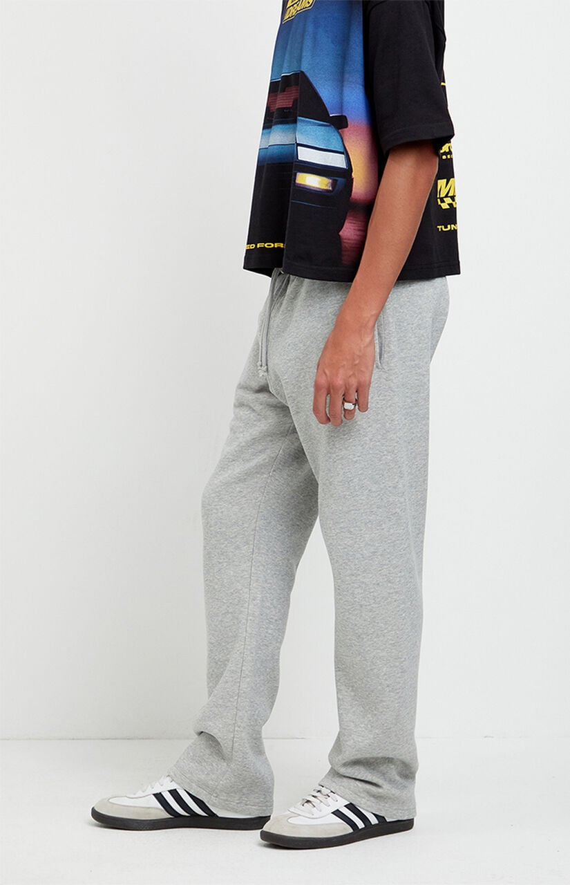 Gray Johnny Fleece Straight Sweatpants