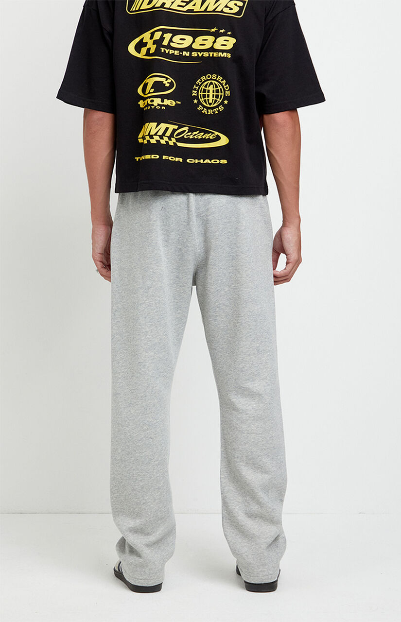 Gray Johnny Fleece Straight Sweatpants