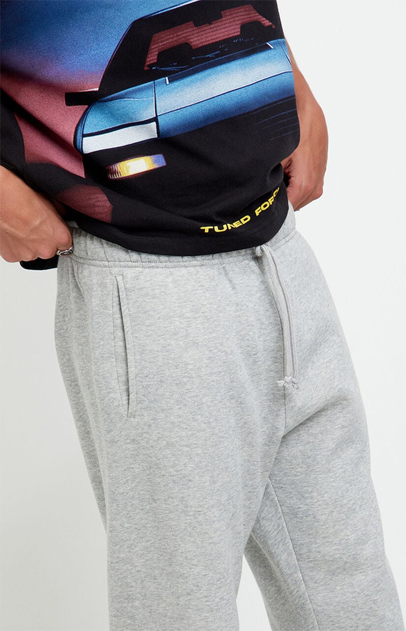 Gray Johnny Fleece Straight Sweatpants