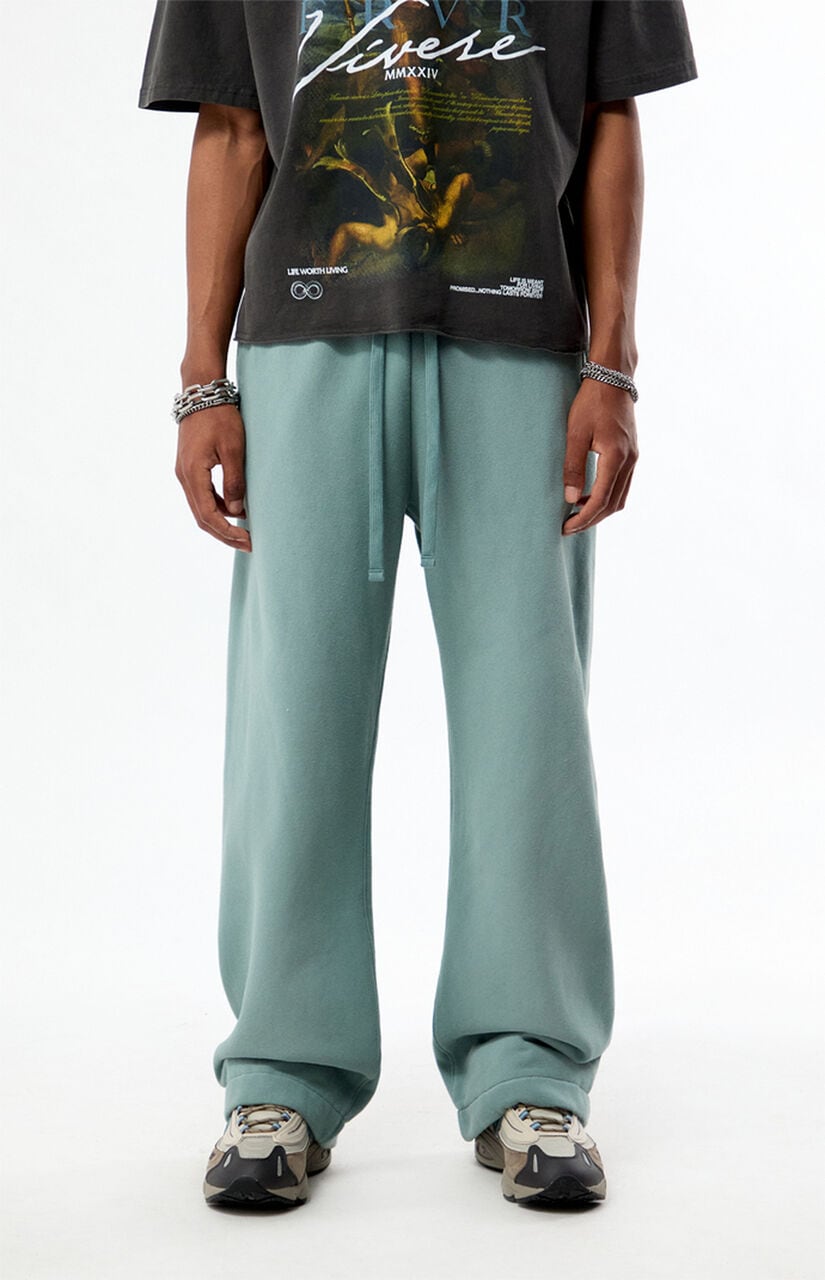 Blue Fleece Extreme Baggy Sweatpants