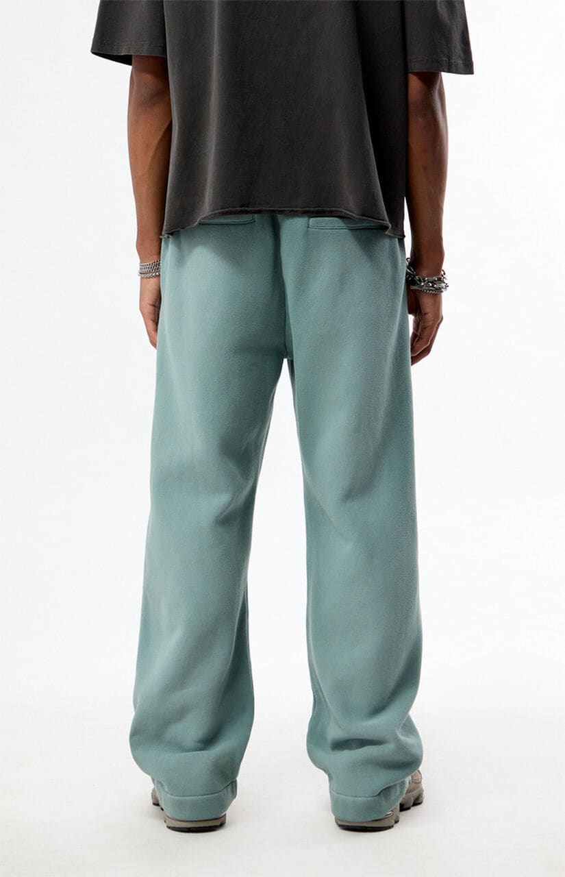 Blue Fleece Extreme Baggy Sweatpants