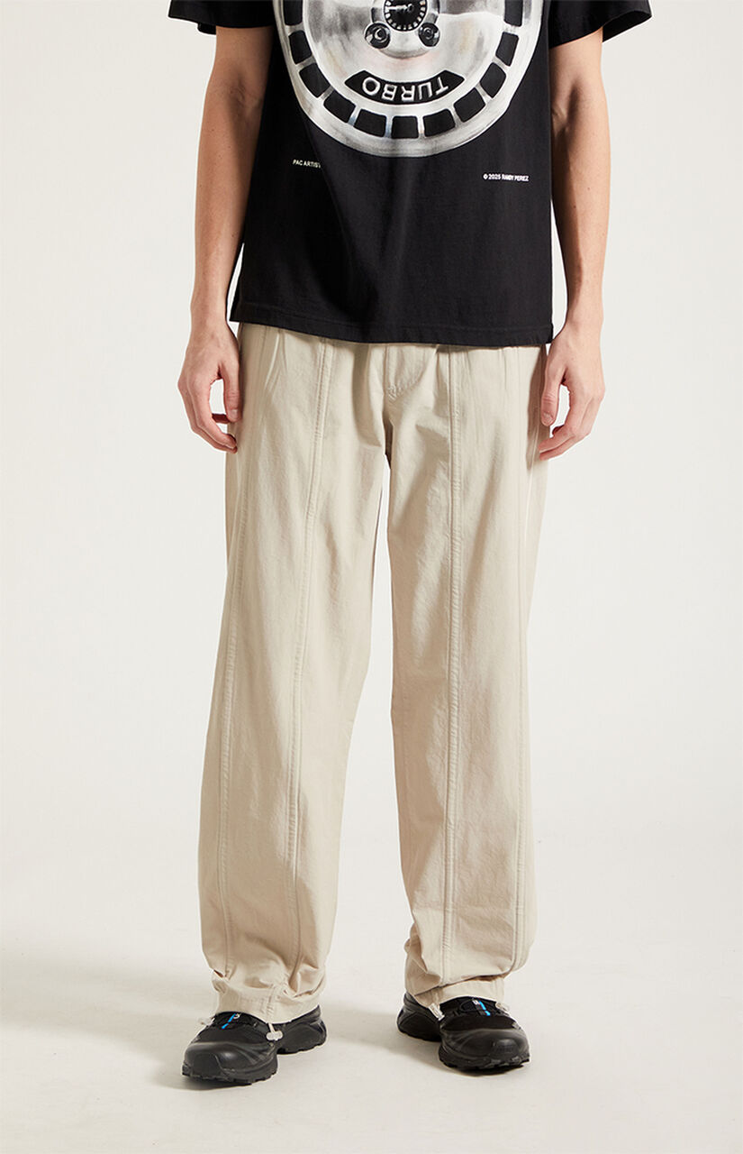 Gray Baggy Track Pants