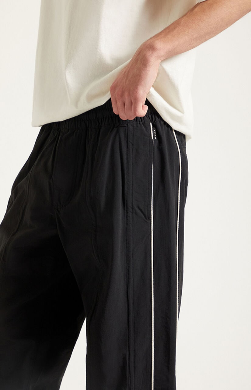 Black Bolton Baggy Track Pants