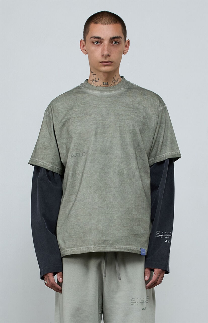 Gray Vintage Wash Heavyweight Oversized T-Shirt