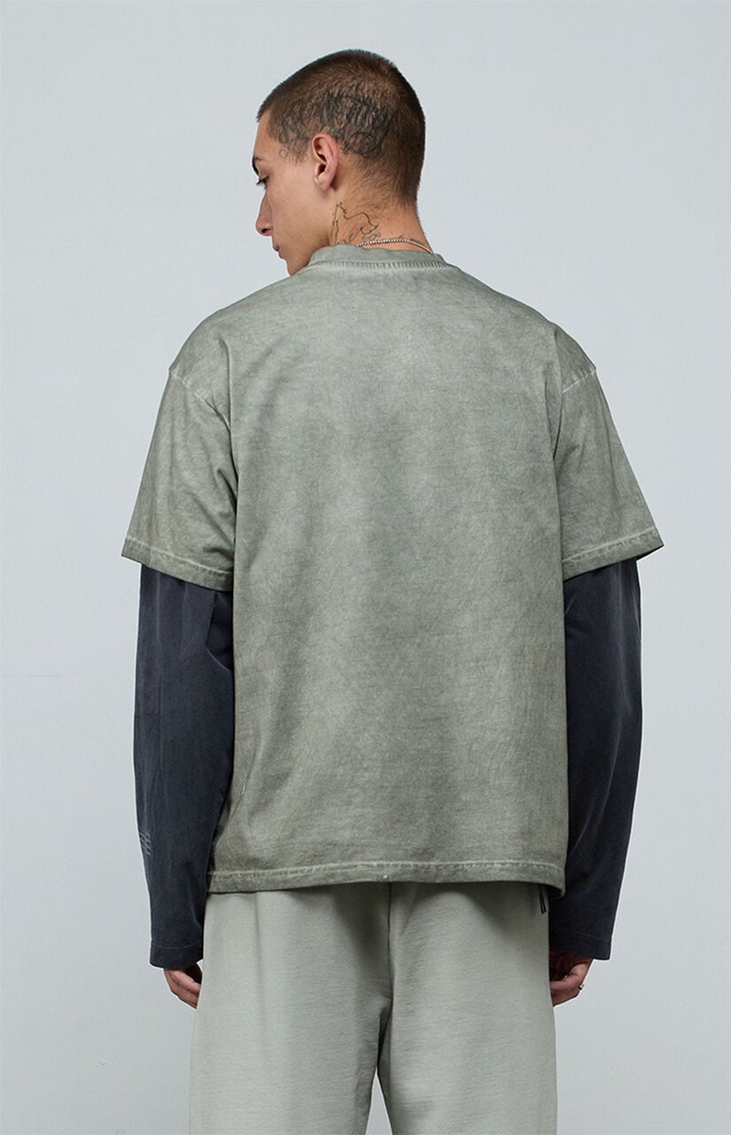 Gray Vintage Wash Heavyweight Oversized T-Shirt
