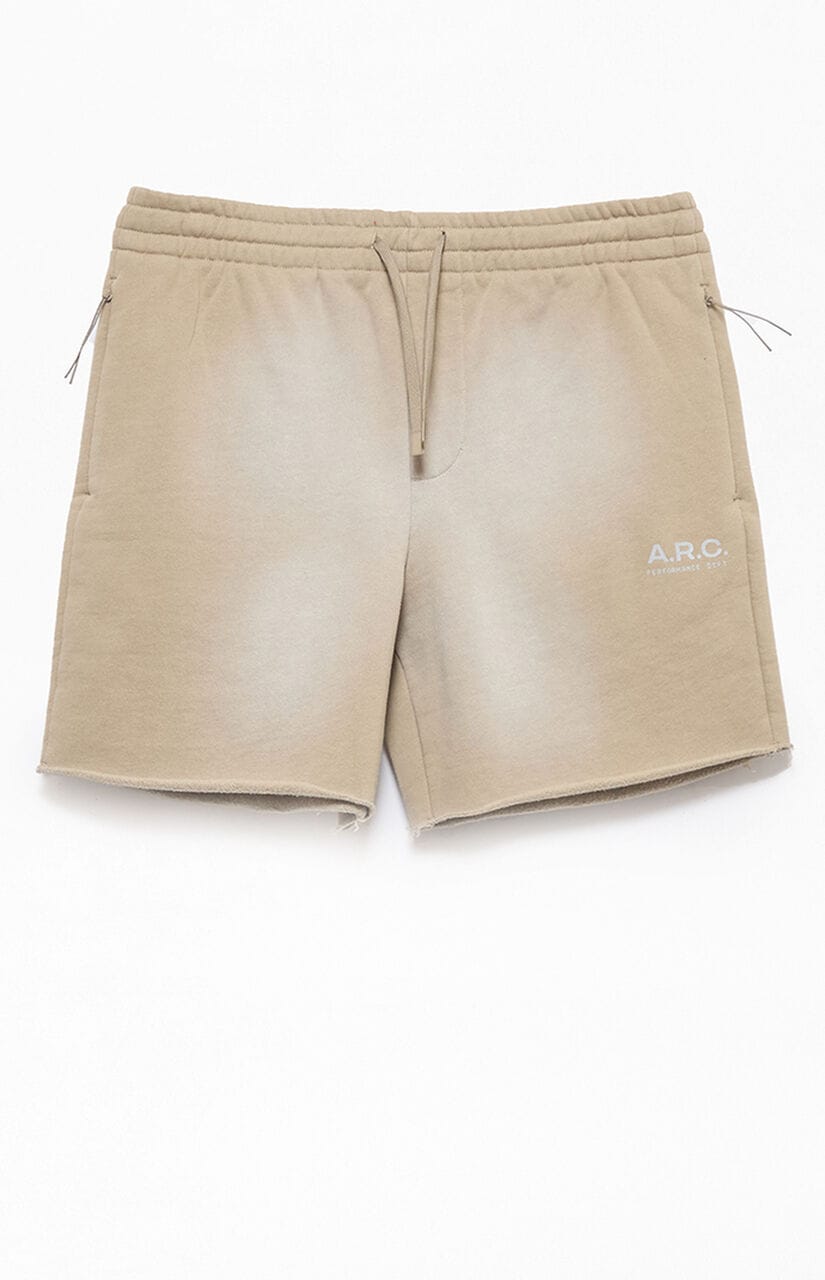 Active Khaki Cutoff Fleece Sweat Shorts