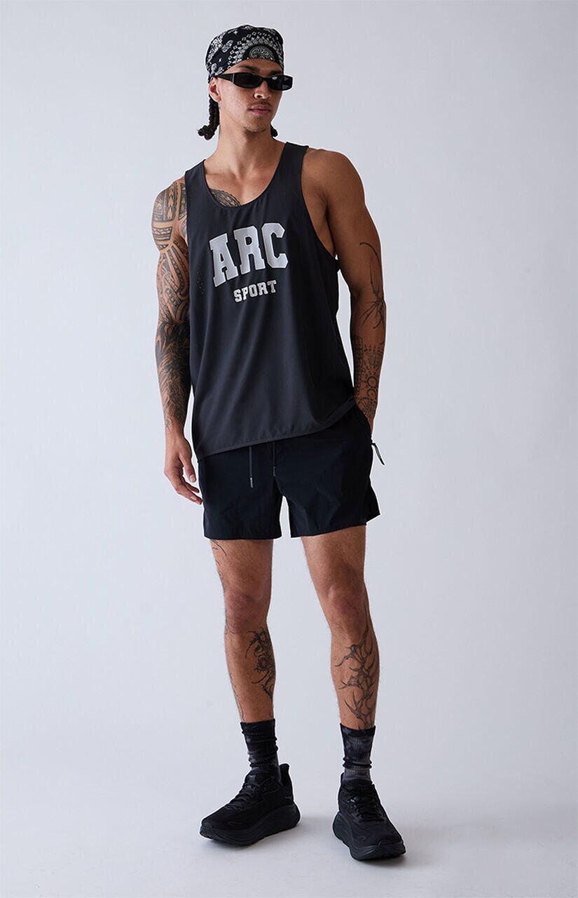 Active Black 1183 Running Shorts