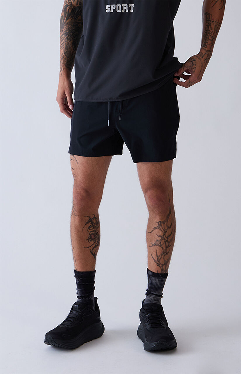 Active Black 1183 Running Shorts
