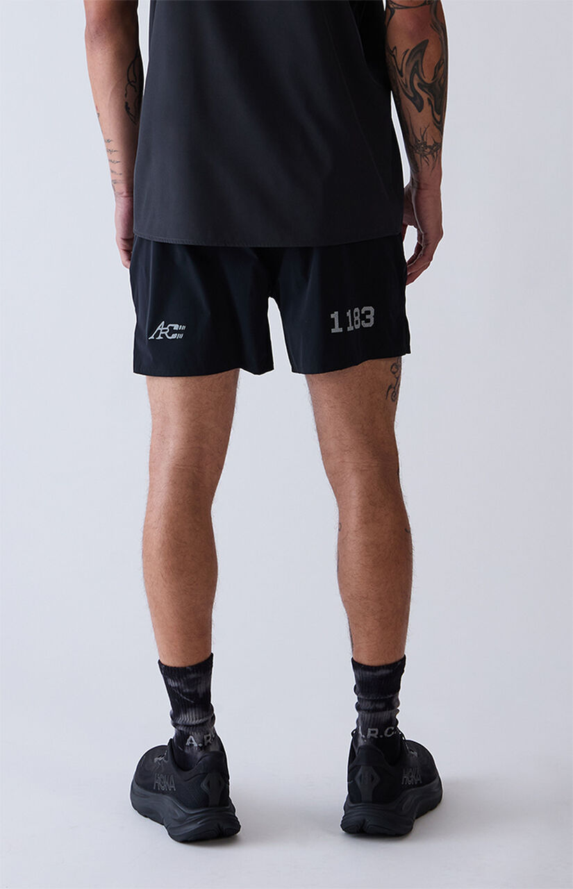 Active Black 1183 Running Shorts