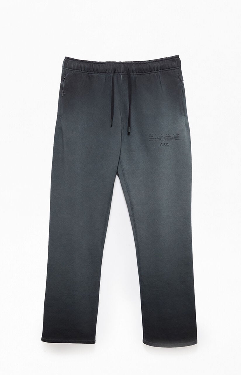 Black Washed Heavyweight Fleece Baggy Sweatpants