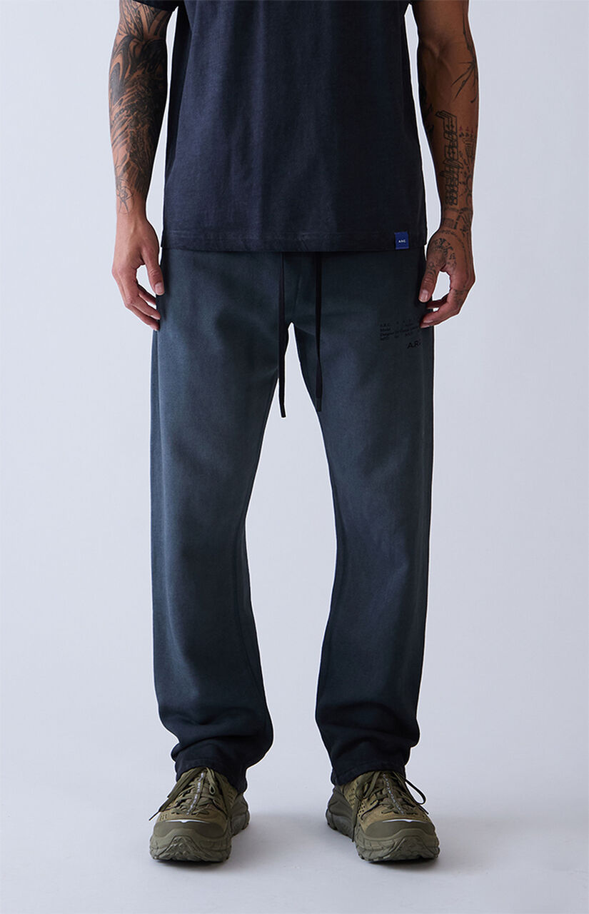 Black Washed Heavyweight Fleece Baggy Sweatpants