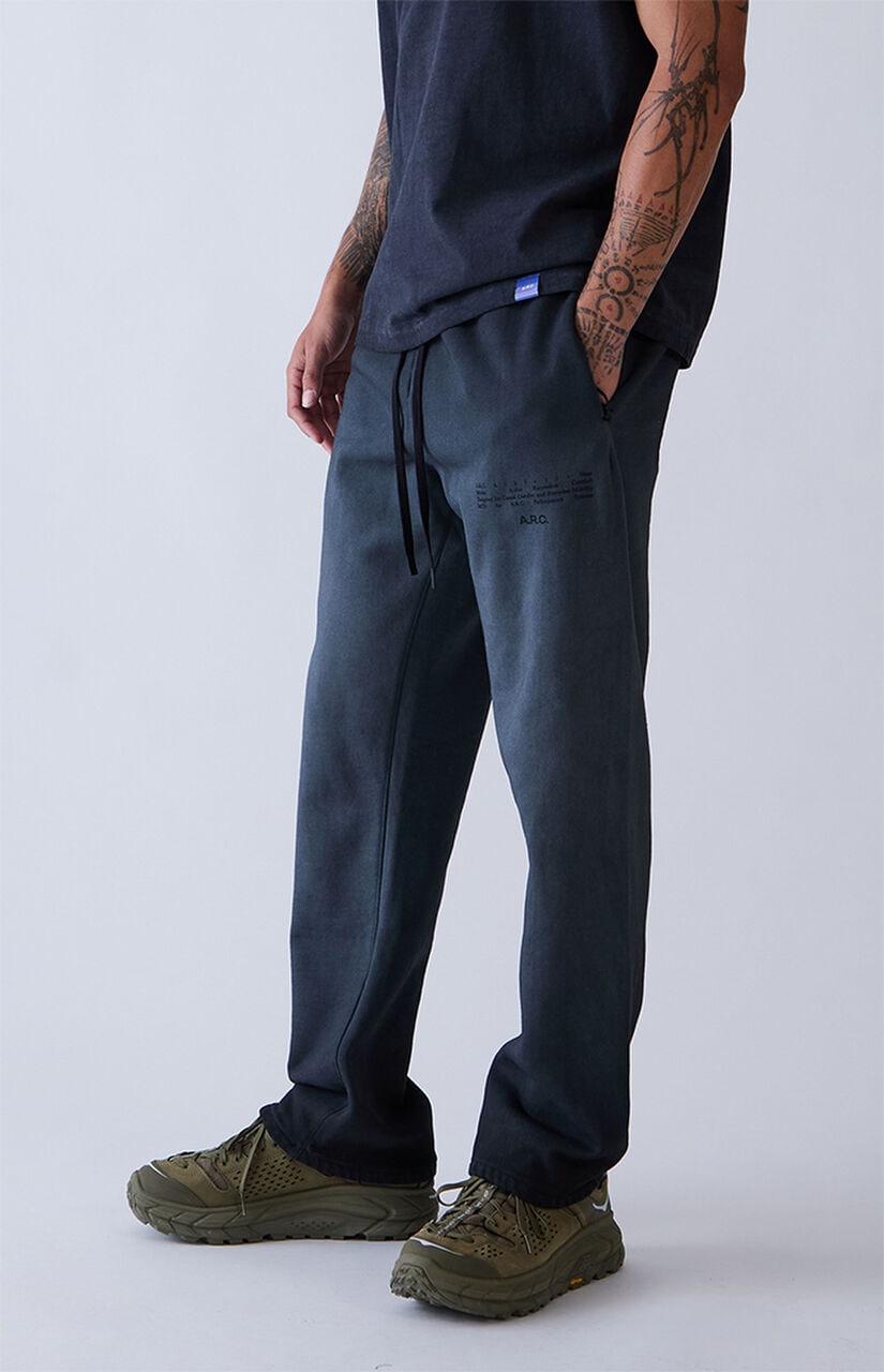 Black Washed Heavyweight Fleece Baggy Sweatpants