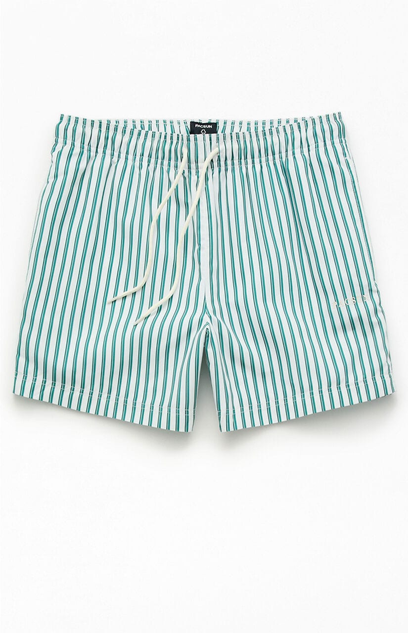 Striped Poolside 4.5" Swim Trunks