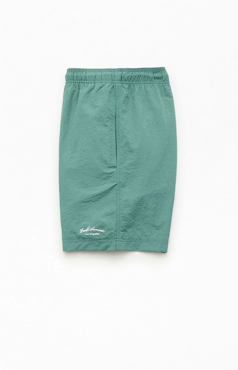 Green Collegiate 6.5" Swim Trunks