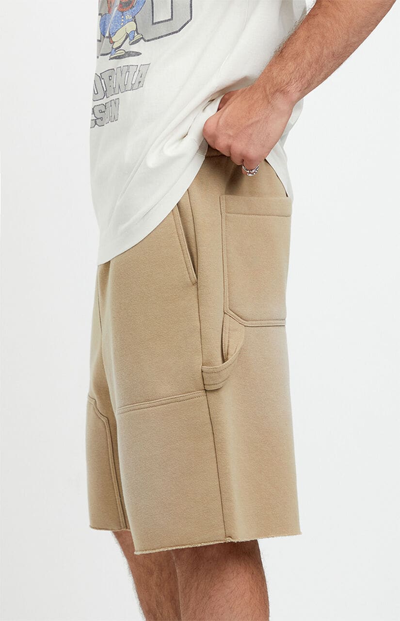 Frasier Fleece Cutoff Carpenter Baggy Sweat Shorts