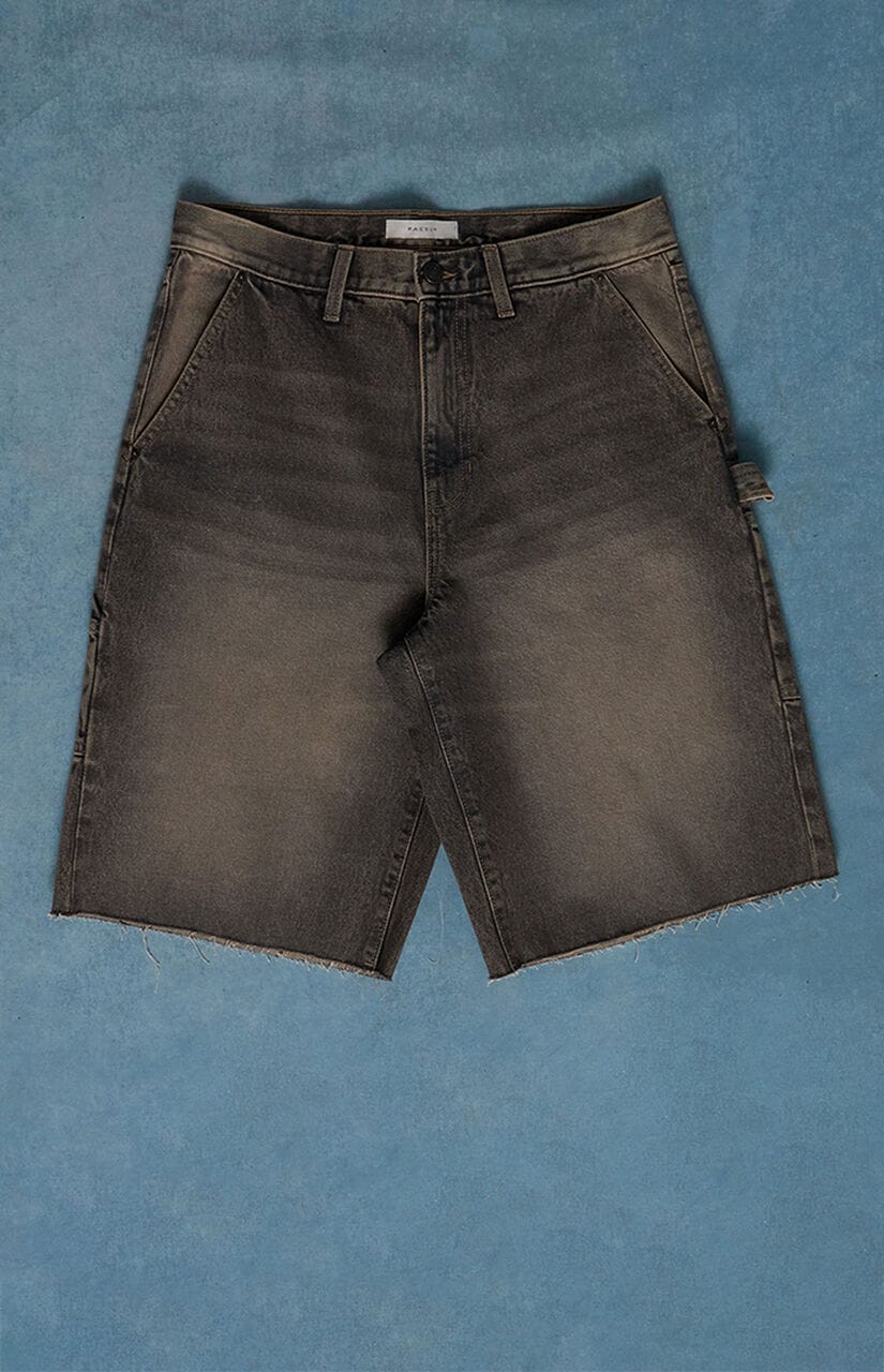 Harrison Cutoff Baggy Carpenter Jean Shorts Brown