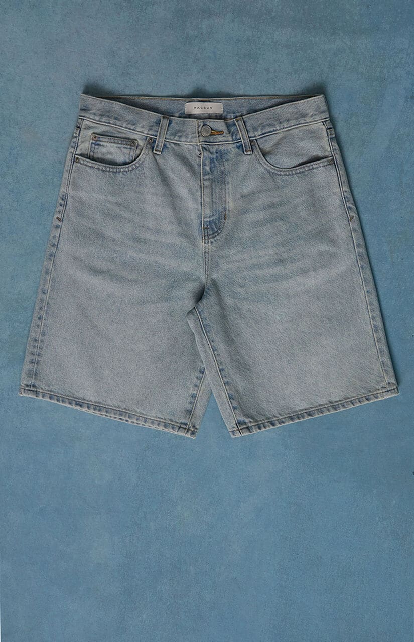 Parker Baggy Jean Shorts Light Blue Tint