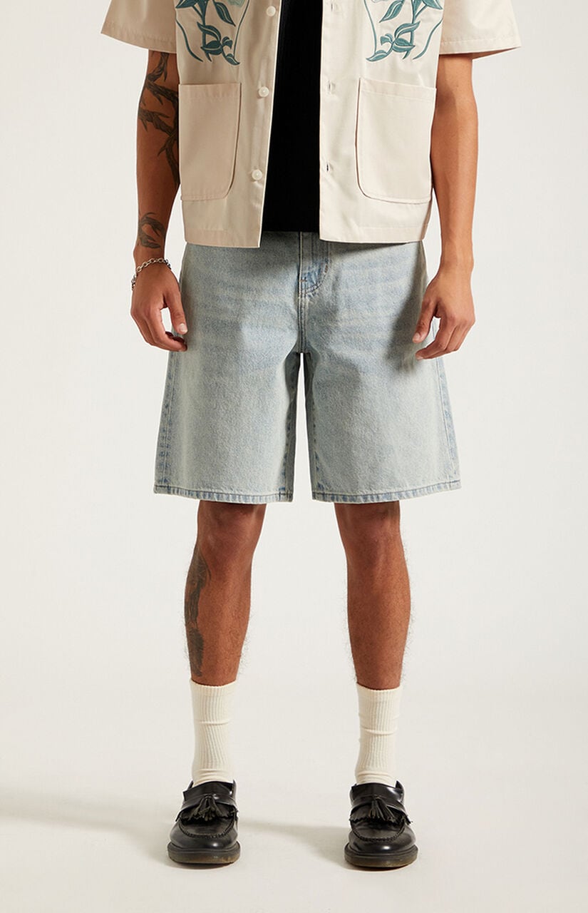 Parker Baggy Jean Shorts Light Blue Tint