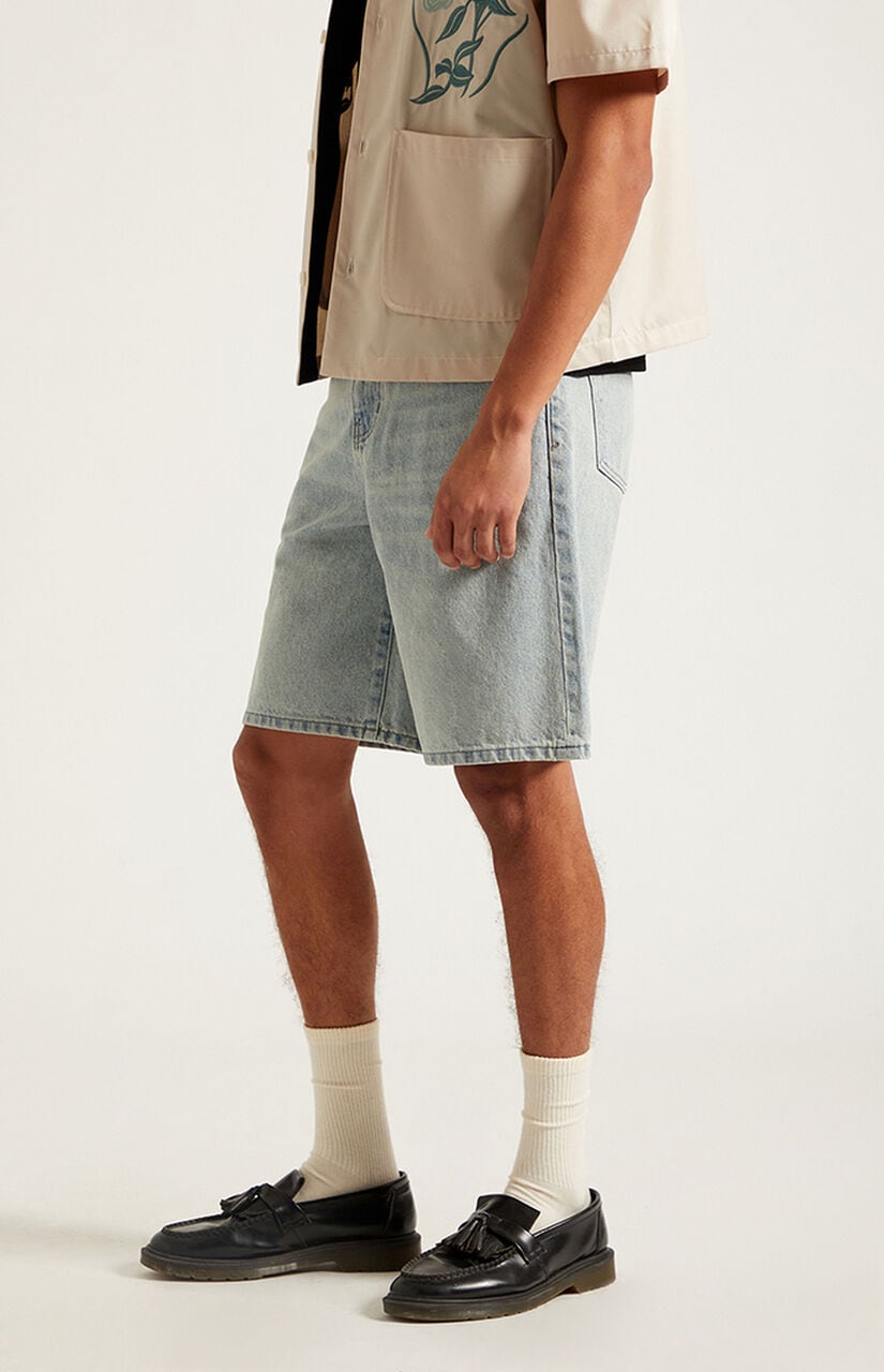 Parker Baggy Jean Shorts Light Blue Tint
