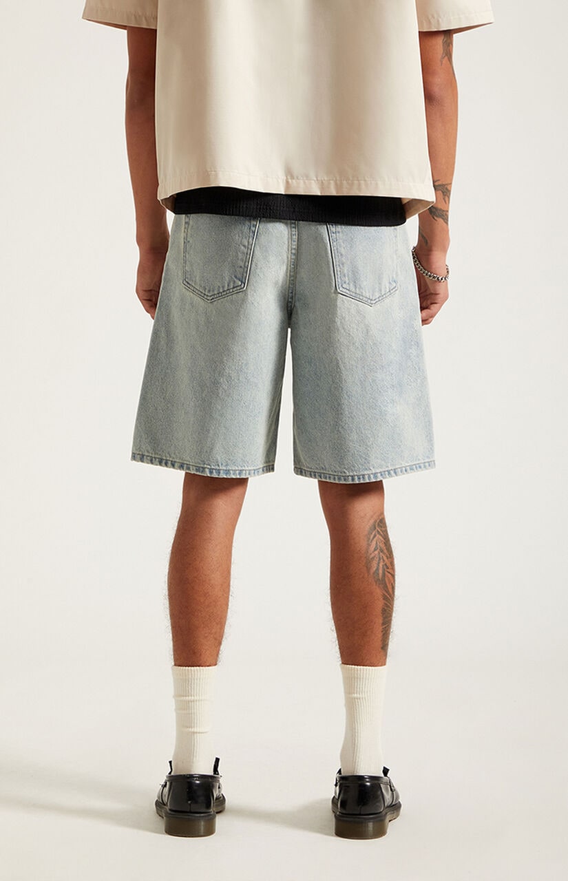 Parker Baggy Jean Shorts Light Blue Tint