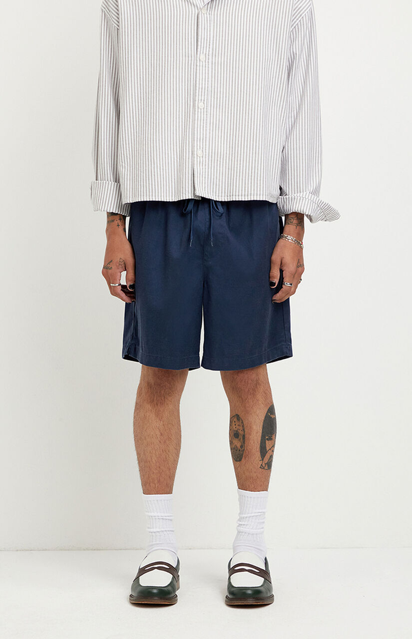NY Embroidered Russel Volley Shorts