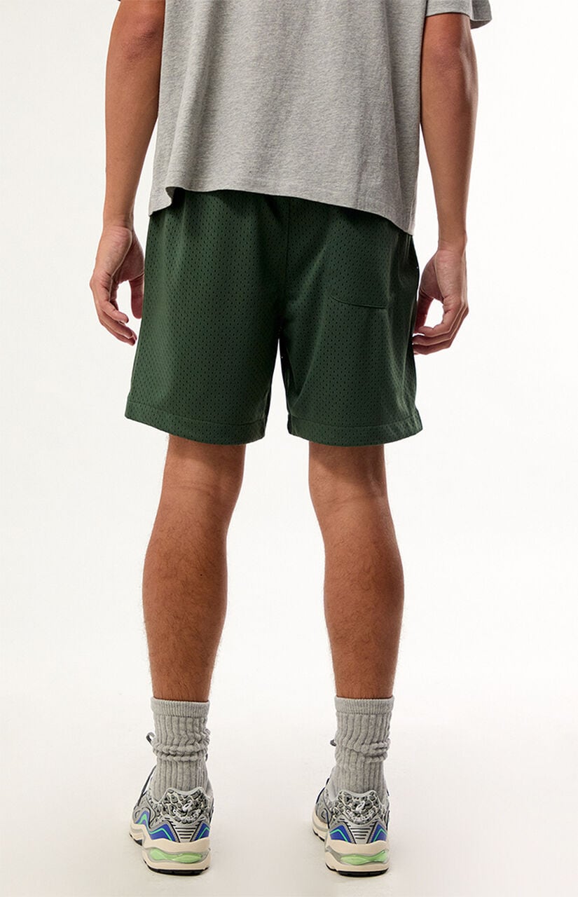 Green Mesh Shorts