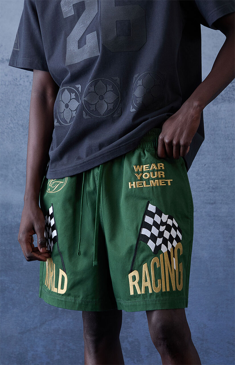 x Pacsun World Racing Poplin Shorts