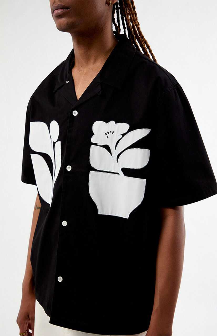 Pebble Woven Camp Shirt